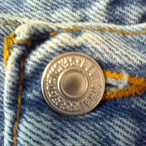 Vintage Levis Size 38x30 550 Relaxed Straight Leg Jeans-Red Tab-1990s-Lt Wash - Picture 5 of 12